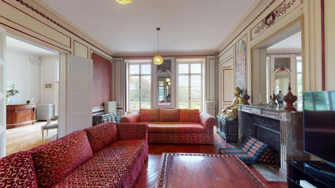 Le Boulay-Morin Chateau Du Boulay Morin מראה חיצוני תמונה The living room